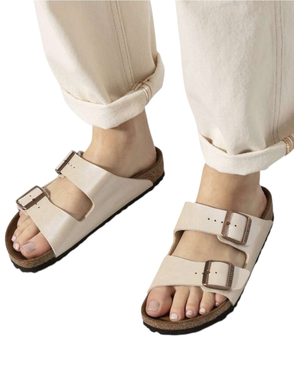 BIRKENSTOCK Arizona Graceful Pearl White Sandals- Women’s Size 41 (EU)/ 10- 10.5 - Picture 7 of 11